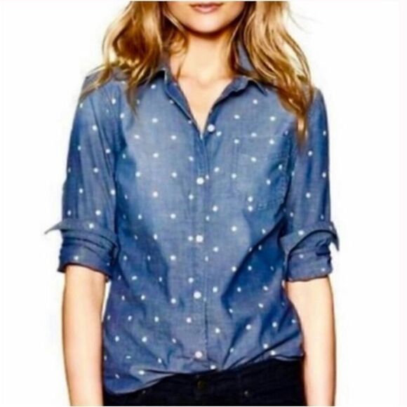 J Crew Button Blouse   - Picture 1 of 9